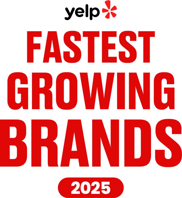 Yelp's Fastest Growing Brands 2025 logo